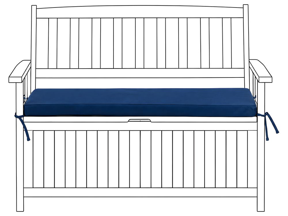 Bench Seat Pad Cushion SOVANA 108 x 45 cm Blue