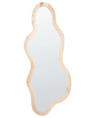 Wall Mirror MONTVALEN 59 cm 150 cm Paulownia Wood Light Brown_1120523