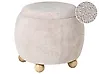 Pouf mit Stauraum ANNABELLA Bouclé Hellbeige