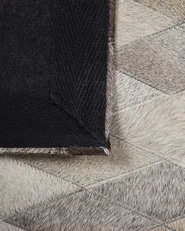 Rug MALDAN Beige 140 x 200 cm Leather_742829