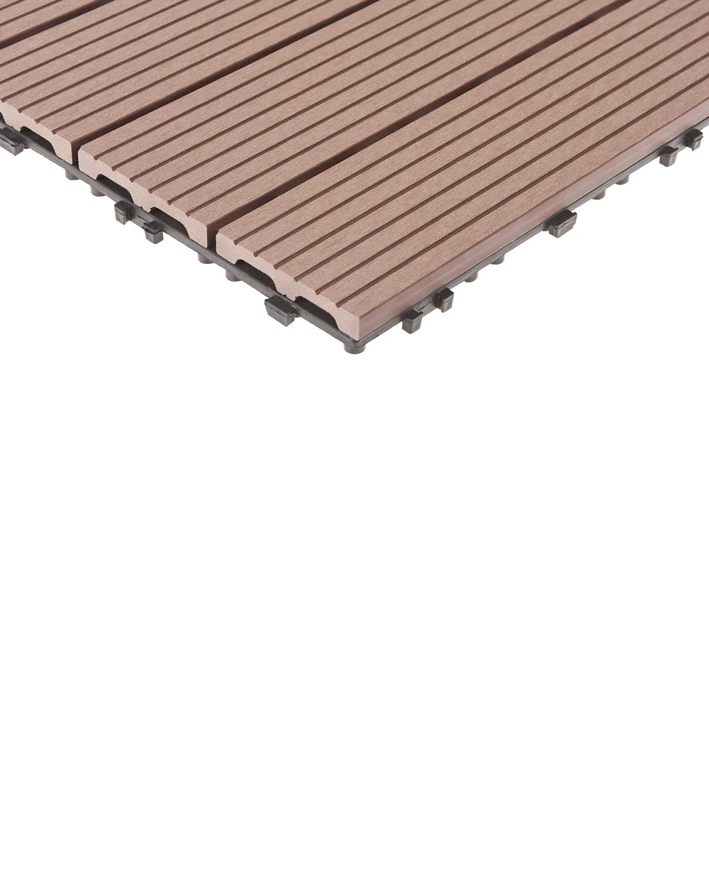 Outdoor Flooring ATELETA Wood-Plastic Composite (WPC) Brown_966666