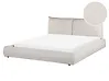 Bett mit Lattenrost Cord VINAY 160 x 200 cm Hellbeige