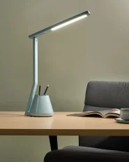 LED Schreibtischlampe DENEB mit Dimmer Hellblau_1019012