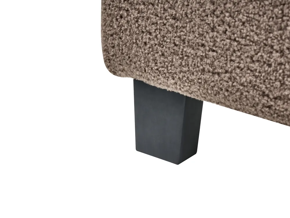 Bed without Headboard Boucle ROANNE 90 x 200 cm (EU Single) Taupe_995482