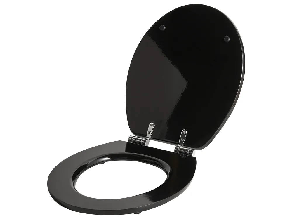 WC-Sitz INIRIDA Soft-Close-Funktion MDF-Platte Schwarz_1016450