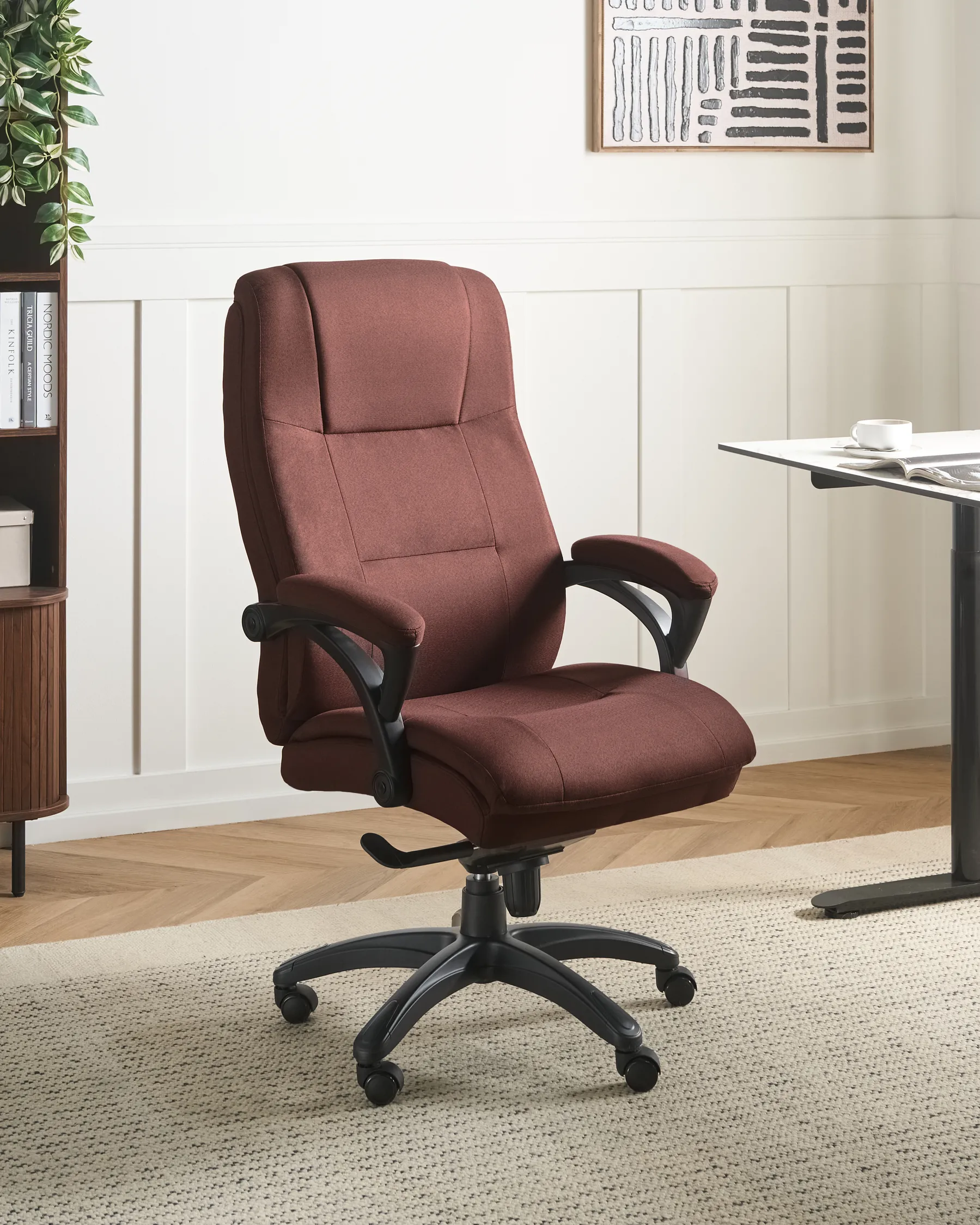 Chefsessel MAGNUS Leinen Braun_1071089