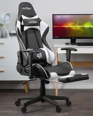 Gaming Stuhl VICTORY Kunstleder Weiß_855738