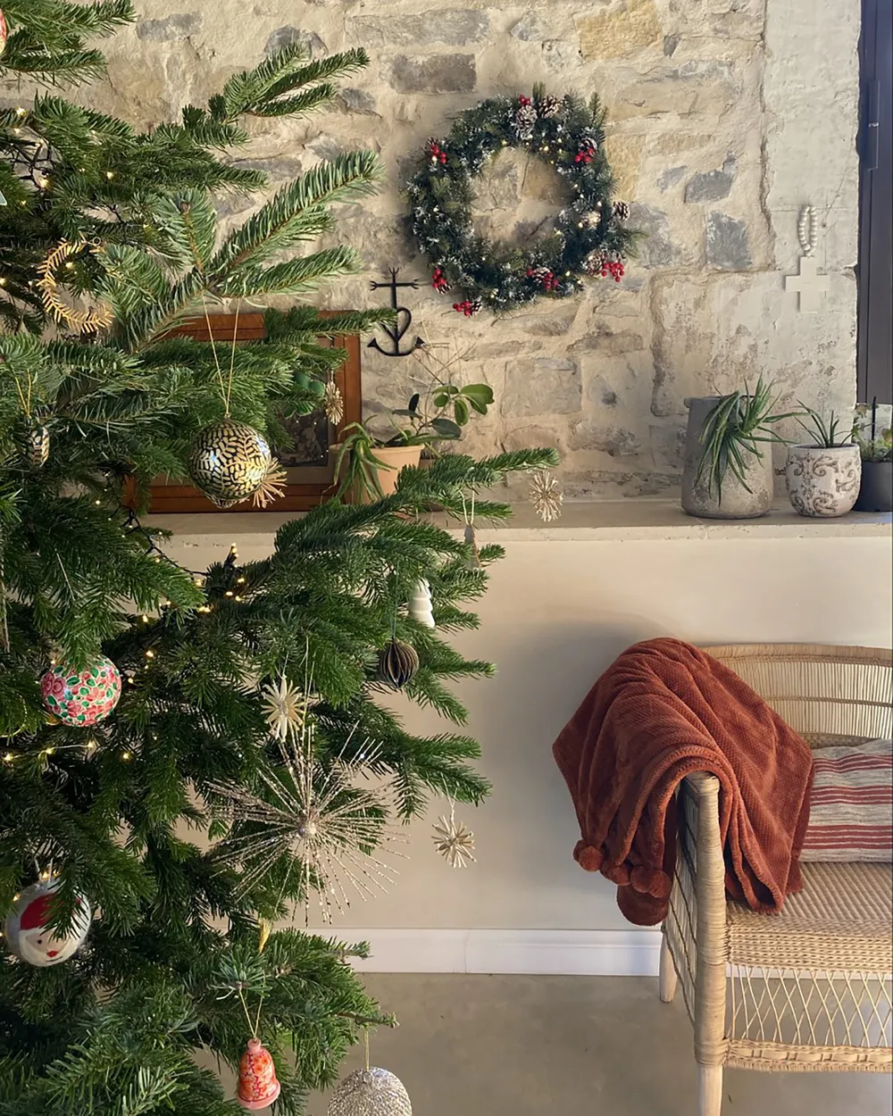 Weihnachtskranz LED PAIMIO 60 cm Grün_842718