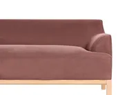 Corner Sofa 3 Seater SOSJO Fabric Burgundy Right Hand_941195