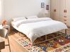 Bett ohne Kopfteil Metall VIRY 180 x 200 cm Hellbeige