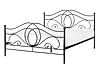 Bett mit Lattenrost Metall LYRA 140 x 200 cm Schwarz