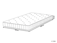 Taschenfederkernmatratze FLEX DUO PLUS H3/4 Fest H2/3 Mittel 180 x 200 cm_976880