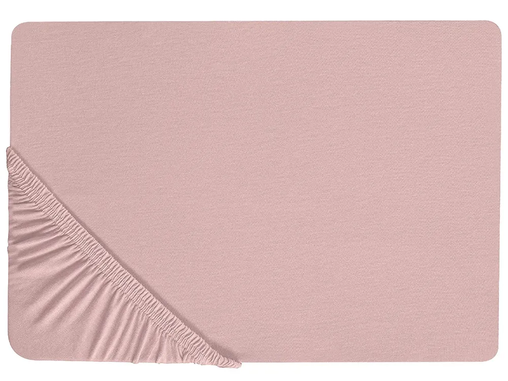 Spannbettlaken rosa Baumwolle verschiedene Größen HOFUF