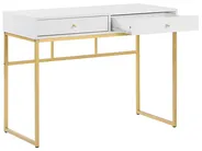 Konsolentisch DAPHNE 100 cm 48 cm mit Schubladen Weiß / Gold_811522