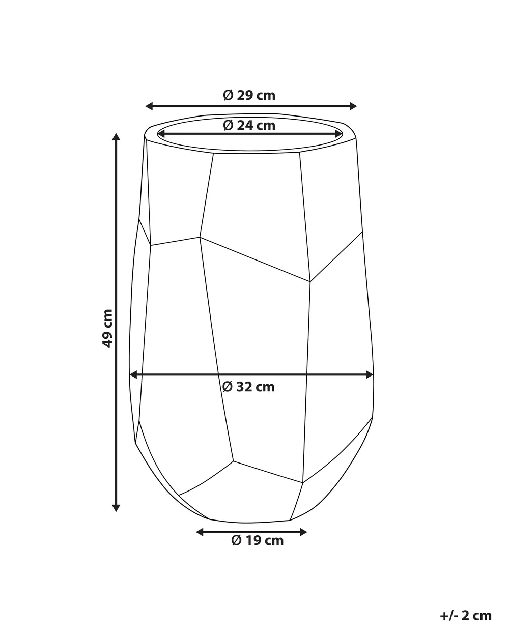 Plant Pot ENSTAL 32 cm Grey_1161761