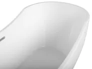 Freistehende Badewanne BAYLEY 170 x 77 cm Weiß_717582