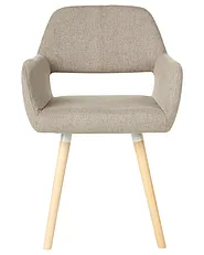 Set of 2 Dining Chairs CHICAGO Fabric Taupe_693657