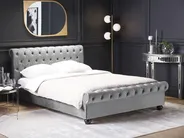 Waterbed Velvet AVALLON 160 x 200 cm (EU King Size) Grey_846772
