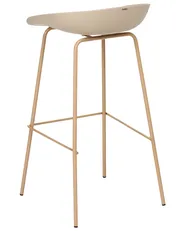 Set of 4 Bar Chairs VENLO Beige_1012550