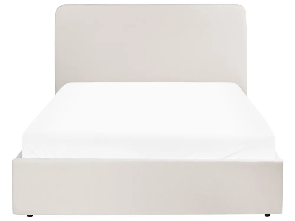 Bett mit Stauraum BRENON Stoff Hellbeige 140 x 200 cm_1055968