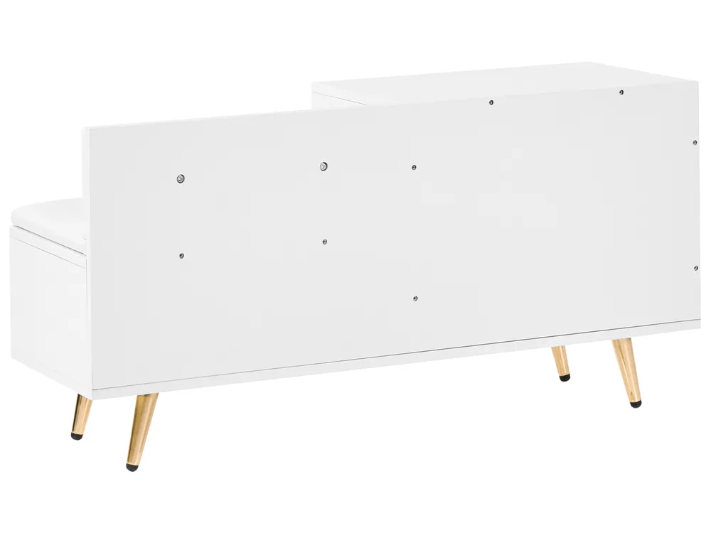 Shoe Bench KELOWNA White - Beliani.nl