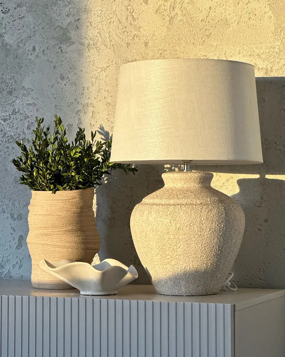 Tischlampe CAINE Keramik Hellbeige_913614