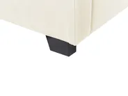 Bett mit Stauraum VINCENNES Samtstoff Cremeweiß 160 x 200 cm_837375