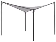 Pavillon AVENTINE 300 cm 300 cm Metall Grau_866399