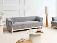 Sofa 3-Sitzer ALNOR Stoff Dunkelgrau_1009835