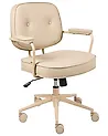 Schreibtischstuhl PARAMUS Kunstleder Beige