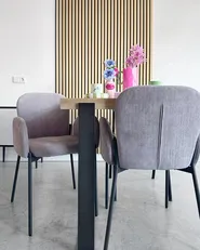 Set of 2 Dining Chairs ALBEE Pink_978672