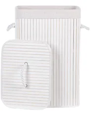 Laundry Basket KOMARI Bamboo White 72 L_849015