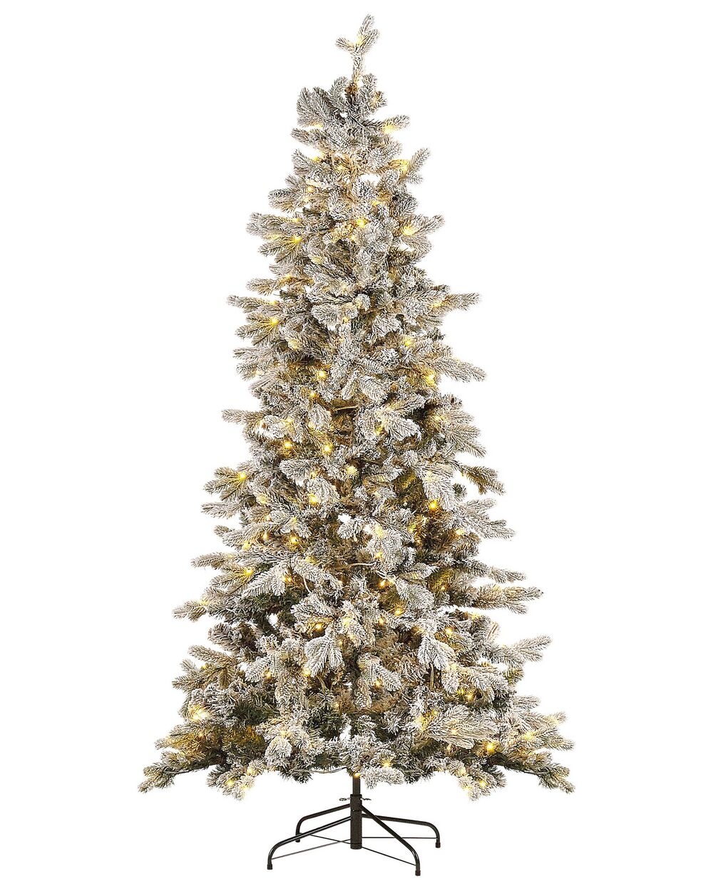 Artificial Snowy Christmas Tree LED TATLOW 210 cm Green