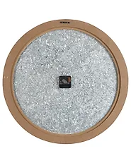 Wall Clock ACACIO Silver/ Brown_1182566