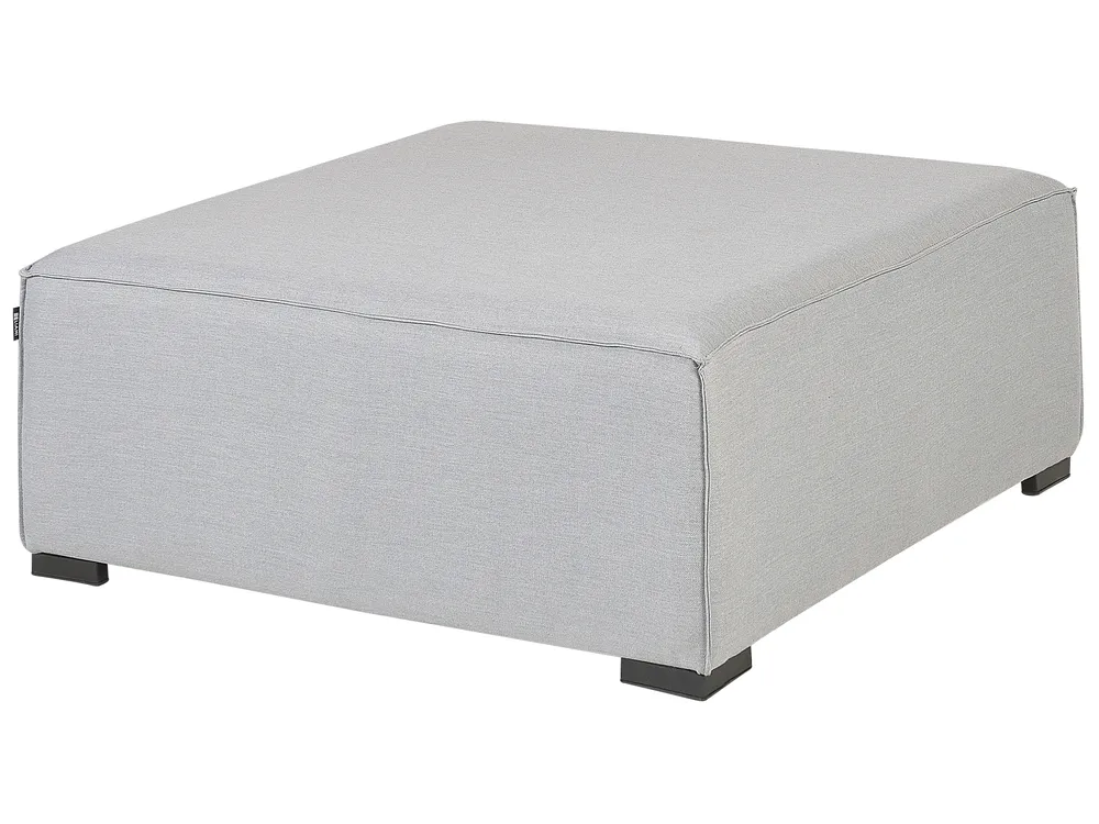 Garden Corner Sofa with Ottoman 7 Seater AREZZO Modular Light Grey Right Hand_867730