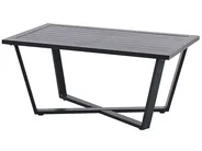 Garden Lounge Set with Table 4 Seater DELIA Metal Grey_798461