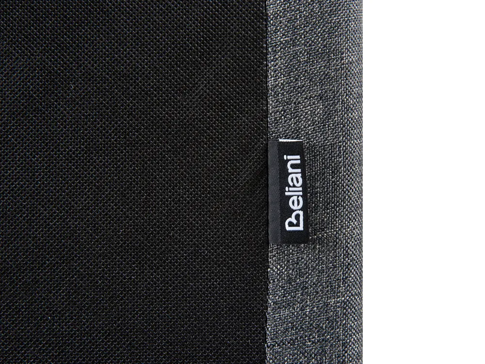 Bett mit Lattenrost Stoff ALBI 140 x 200 cm Grau_964559