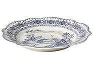 20-Piece Dinnerware Set BAY LEAF Porcelain White/Blue_1191737