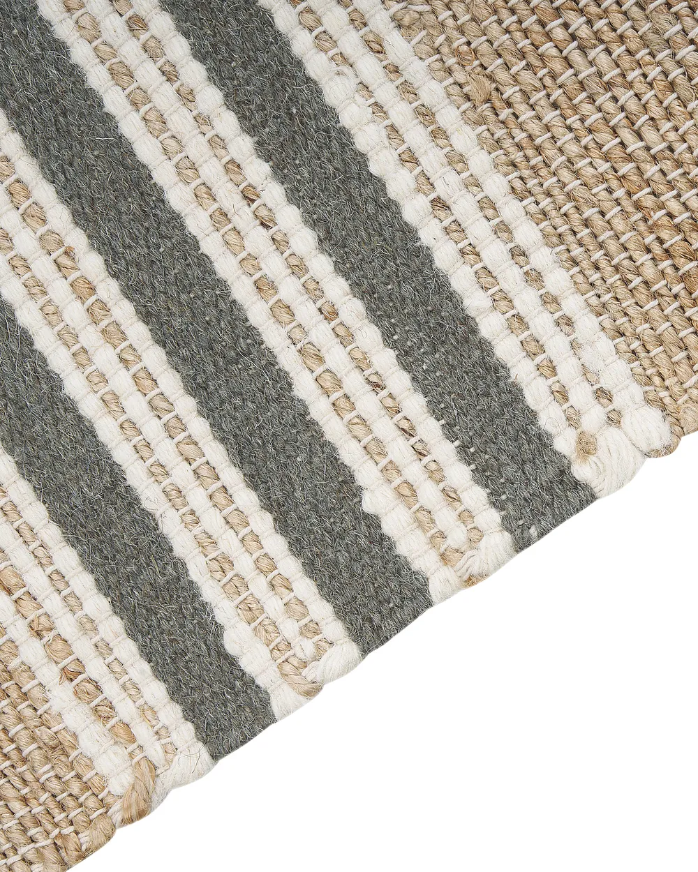 Teppich MIRZA Grau 80 x 150 cm Jute_847316