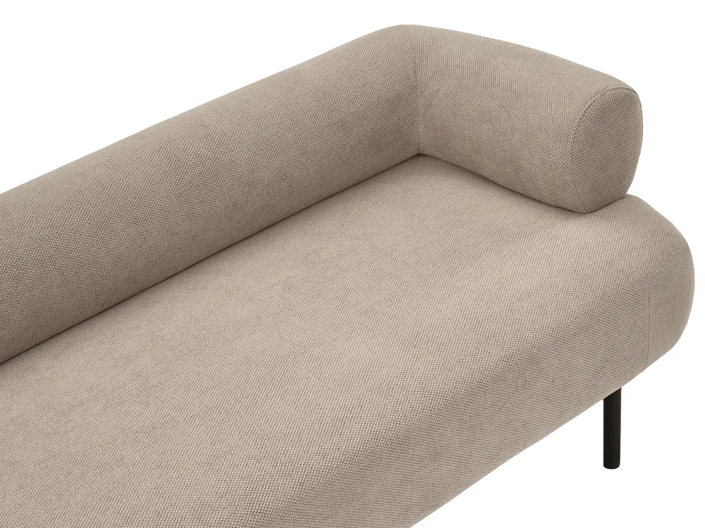 Rechtsseitige Chaiselongue MIRMANDE Stoff Taupe_1001000