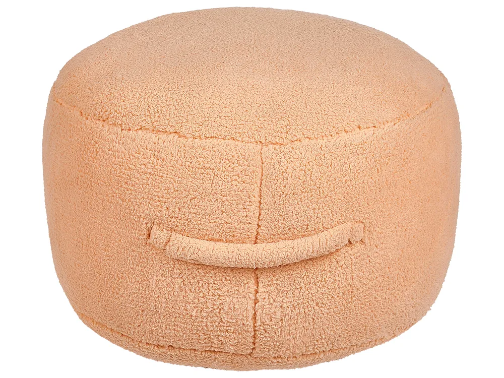 Pouffe ADLANA Boucle Peach Pink_969886