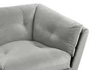 Sofa 3 Seater LENVIK Velvet Grey_784806