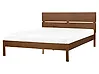 Bett mit Lattenrost BOISSET 160 x 200 cm Braune Esche