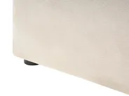 Bett mit Stauraumbank NOYERS Samtstoff Cremeweiß 160 x 200 cm_1036629