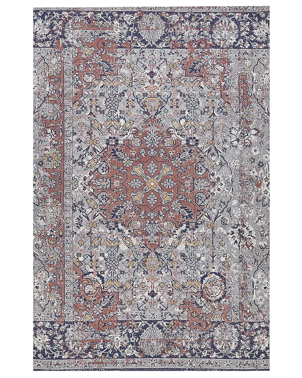 Vloerkleed polyester meerkleurig in diverse formaten KORGAN