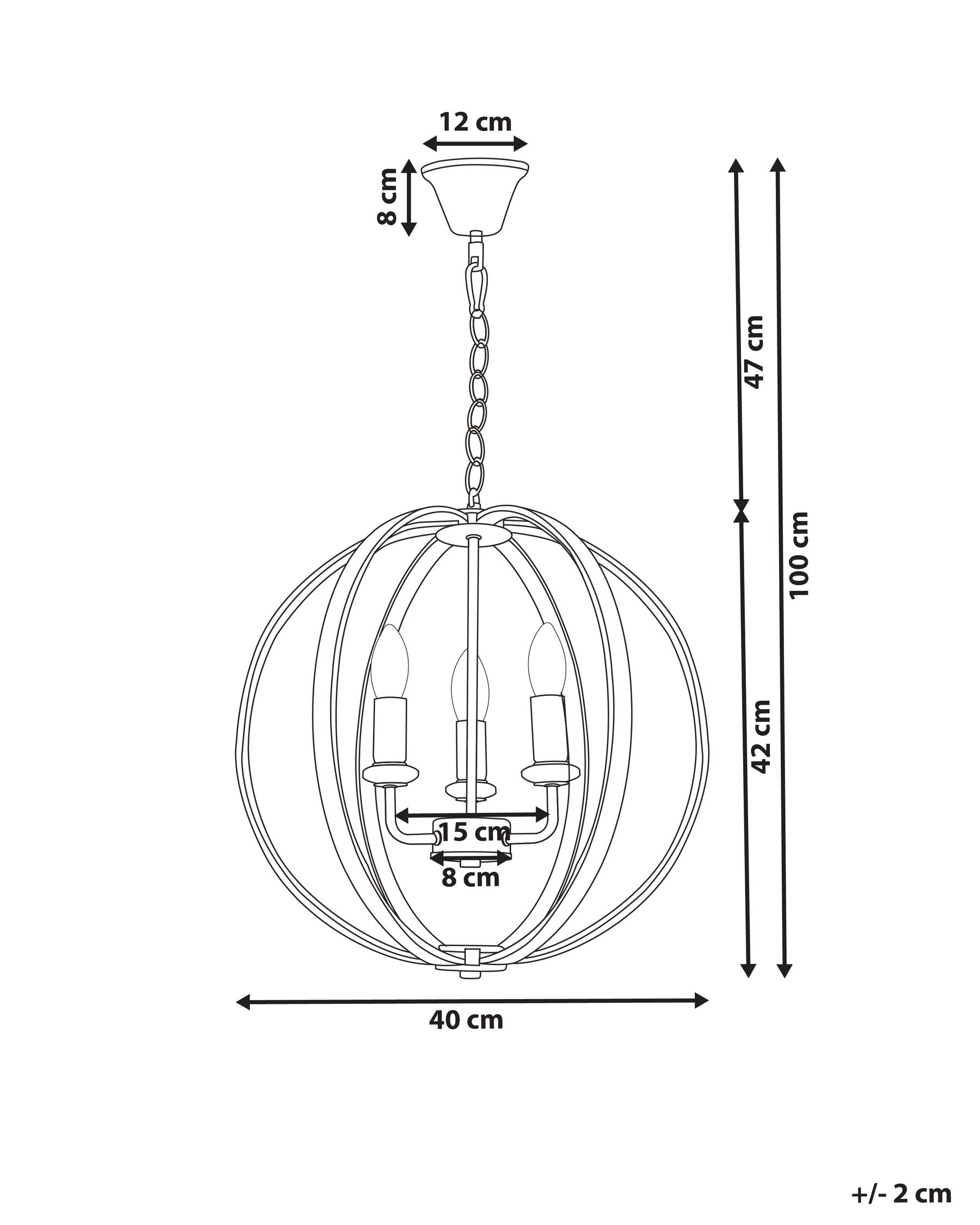 Kronleuchter TENOIRO Metall Silber_919528