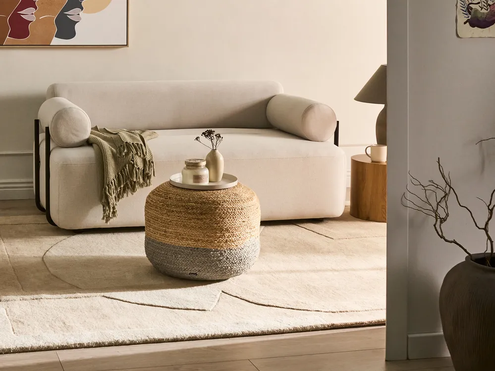 Pouf DUKI Jute Taupe