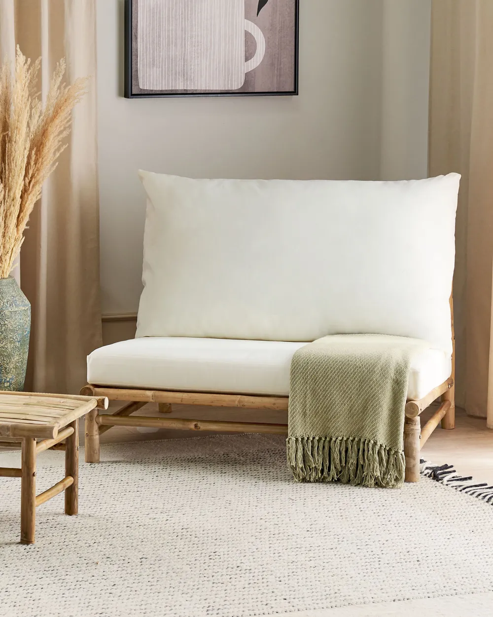 Garden Chair TODI Bamboo Off-White_872098