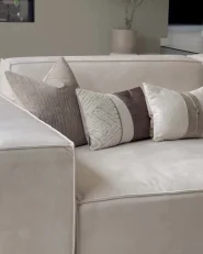 Modular Sofa 3 Seater HELLNAR Velvet Light Beige_994137