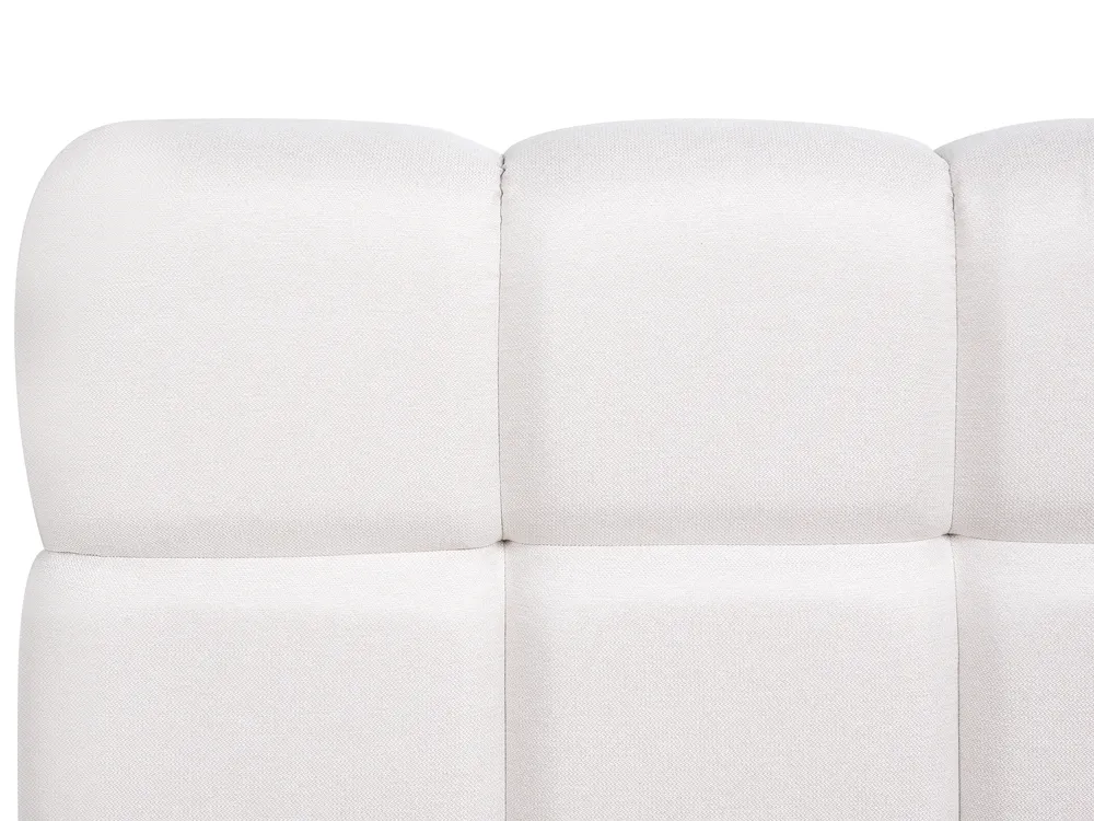 Bett mit Stauraum BASTON Stoff Cremeweiß 180 x 200 cm_997057